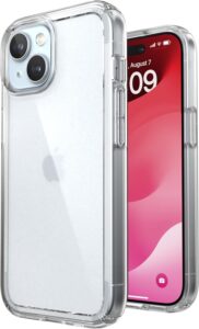 Estuche para iPhone 15 en Guatemala tipo Speck Transparente.