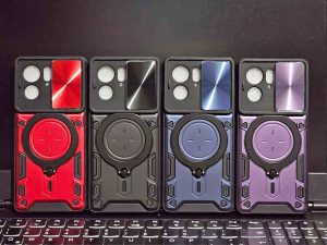 Estuche Antigolpe Para Motorola E22i disponible en colores Negro, Rojo y Azul en Guatemala